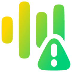 Voice Warning Icon from Plump Gradient Set