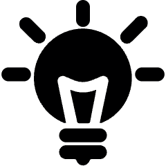 Bulb 1 Icon from Ultimate Bold Set
