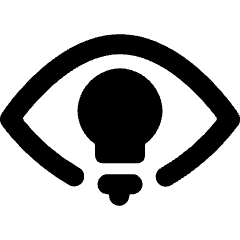 Eye Idea Icon from Ultimate Bold Set