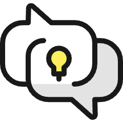 Idea Message Icon from Ultimate Colors Set