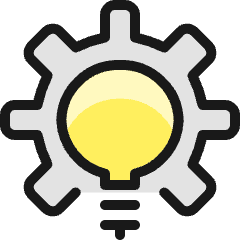 Idea Settings Icon from Ultimate Colors Set