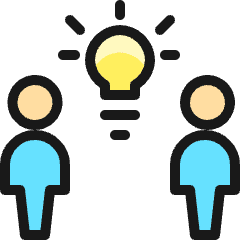 Team Share Idea Icon from Ultimate Colors Set