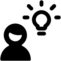 User Idea Icon from Ultimate Bold Set