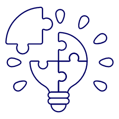Lightbulb Puzzle Illustration from UX Line Set