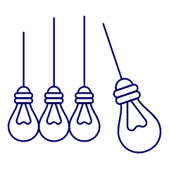 Lightbulb Swing Illustration from UX Line Set