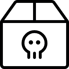 Dangerous Logistic Box Icon from Ultimate Light Set