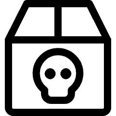 Dangerous Logistic Box Icon from Ultimate Regular Set