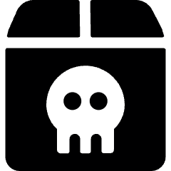 Dangerous Logistic Box Icon from Ultimate Bold Set