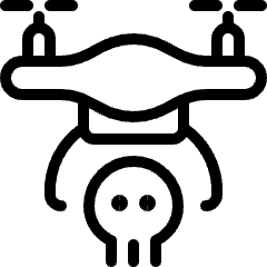 Dangerous Logistic Drone Icon from Ultimate Light Set
