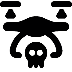 Dangerous Logistic Drone Icon from Ultimate Bold Set