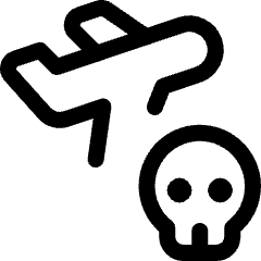 Dangerous Logistic Plane Icon from Ultimate Regular Set