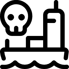 Dangerous Logistic Ship Icon from Ultimate Regular Set