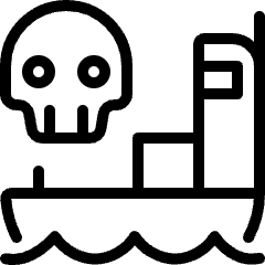 Dangerous Logistic Ship Icon from Ultimate Light Set