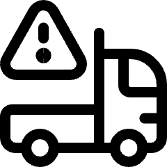 Deliver Issue Carried Truck Icon from Ultimate Regular Set