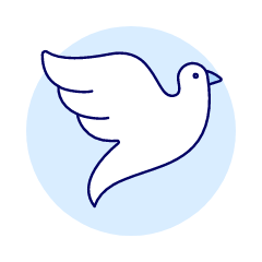 Dove Illustration from UX Duotone Set