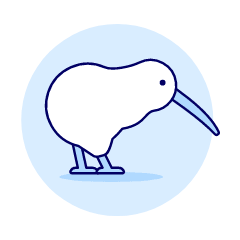 Kiwi Bird Illustration from UX Duotone Set
