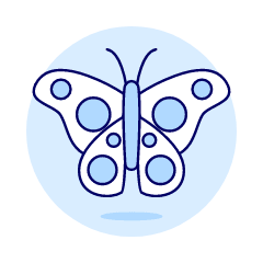 Butterfly Illustration from UX Duotone Set