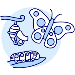 Worm Evolution Illustration from UX Duotone Set