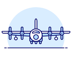 Air Force Plane 4 Illustration from UX Duotone Set