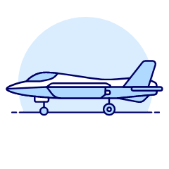 Aircraft Fighter 1 Illustration from UX Duotone Set