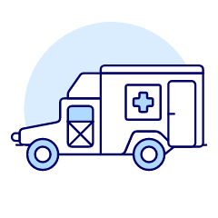 Medic Truck Illustration from UX Duotone Set