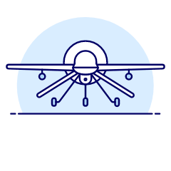 Military Drone 1 Illustration from UX Duotone Set