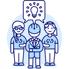 Human Ai Teamwork 3 Illustration from UX Duotone Set