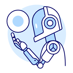 Robot Orb Illustration from UX Duotone Set