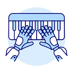 Musician Ai Illustration from UX Duotone Set