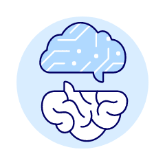 Ai Brain Communicate Illustration from UX Duotone Set