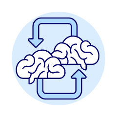 Knowledge Exchange Illustration from UX Duotone Set