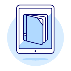 E Book Illustration from UX Duotone Set