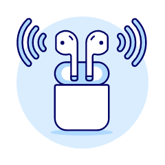 Airpod Bluetooth 1 Illustration from UX Duotone Set