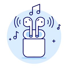 Airpod Bluetooth 4 Illustration from UX Duotone Set
