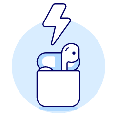 Airpod Charging Illustration from UX Duotone Set