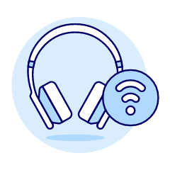 Headphones Bluetooth 1 Illustration from UX Duotone Set