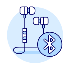 Headsets Bluetooth Illustration from UX Duotone Set