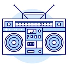 Boombox 3 Illustration from UX Duotone Set