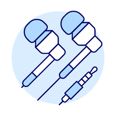 Headphones 1 Illustration from UX Duotone Set