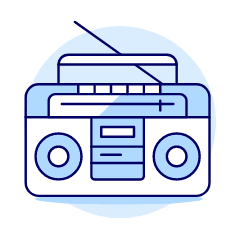 Boombox 1 Illustration from UX Duotone Set