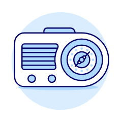 Radio Vintage 03 Illustration from UX Duotone Set