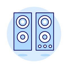 Audio Speakers 1 Illustration from UX Duotone Set