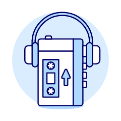 Tape Player 2 Illustration from UX Duotone Set