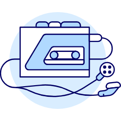 Tape Player 3 Illustration from UX Duotone Set