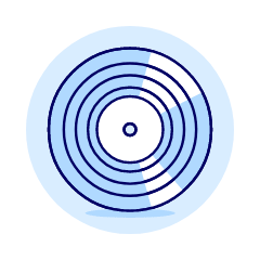 Vinyl Illustration from UX Duotone Set