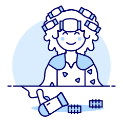 Hairstlye Salon 7 Illustration from UX Duotone Set