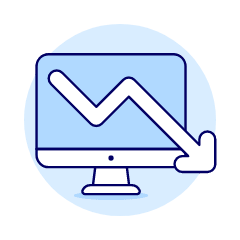 Decreasing Imac Illustration from UX Duotone Set