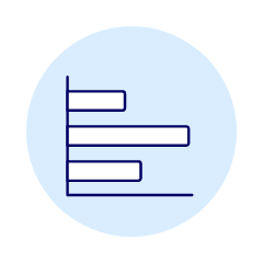 Horizontal Bar Chart Illustration from UX Duotone Set