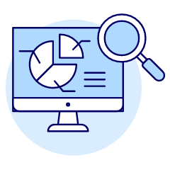Imac Analyze Chart Illustration from UX Duotone Set