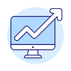Increasing Imac Illustration from UX Duotone Set